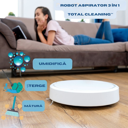 Robot Aspirator 3 în 1 Total Cleaning™